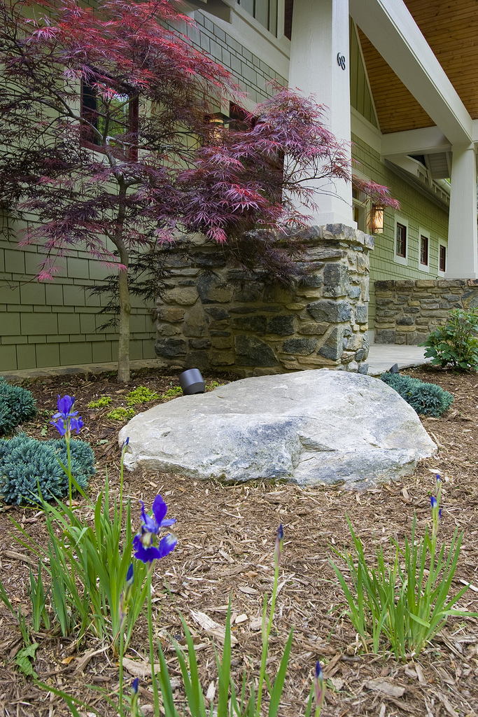 use boulders in your landscape